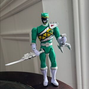 Power Rangers Dino Steel Green Ranger Action Figure Bandai 17cm collectible